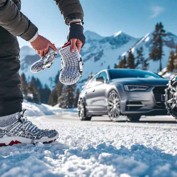 Chaussettes à neige ou chaînes : Que choisir pour la montagne ?