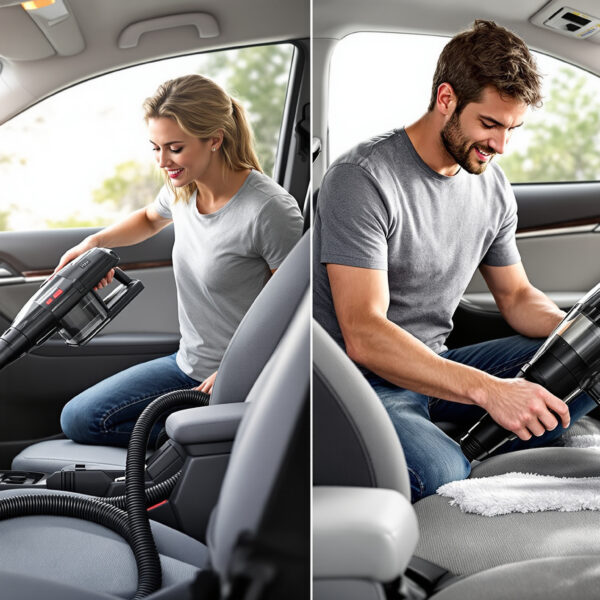 Aspirateur de voiture puissant : Avec fil 12V ou batterie ?